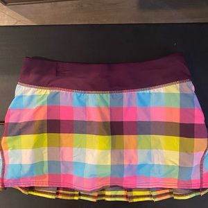 plaid lululemon skirt!